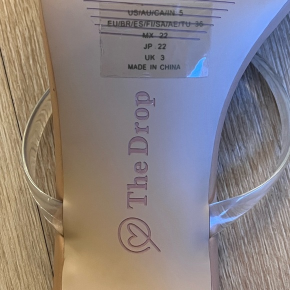 The Drop Women’s Avery Square Toe Two Strap High Heeled Sandal - Picture 5 of 6